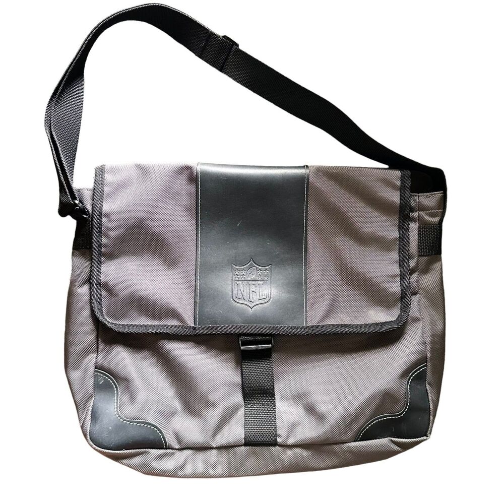 NFL Logo Nylon Messenger Bag‎ NEW